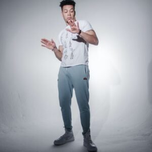 Belenziaga Streetwear - Free size Trackpants (marble gray)